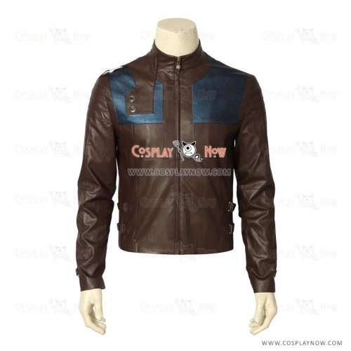 Krypton Cosplay Costume Seg-El Costume Brown Jacket