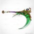 World of Warcraft Scythe of Elune Lunarcall Green Cosplay Props for Halloween