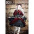 K Cosplay Anna Kushina Costume Red Black Dress