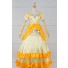 Super Mario Bros Cosplay Princess Daisy Dress Costume