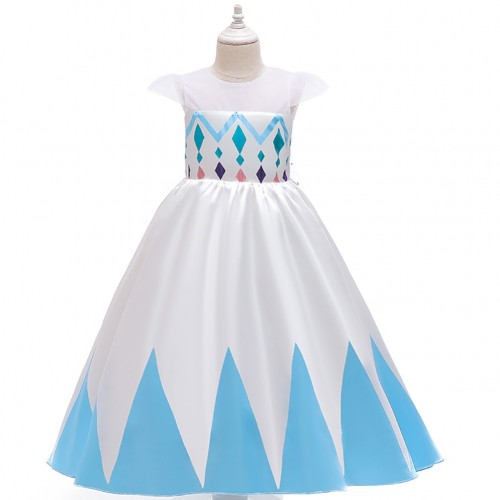 Snow White Cosplay Princess Costume Sleeveless Girl Dress for Children