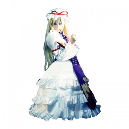 Touhou Project Yukari Yakumo Cosplay Costume Dress