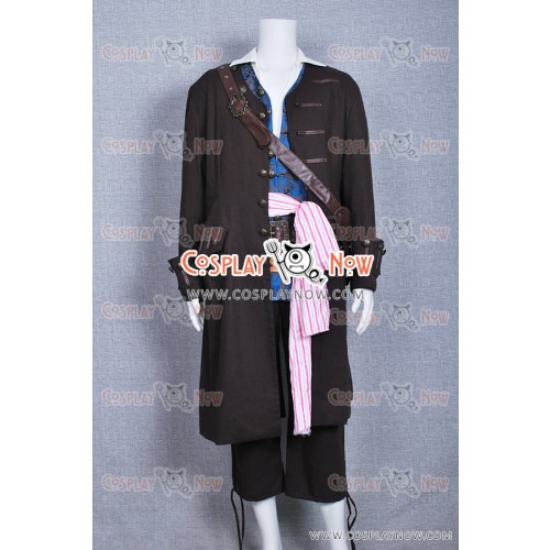 Pirates Of The Caribbean 4 Cosplay Jack Sparrow Costume