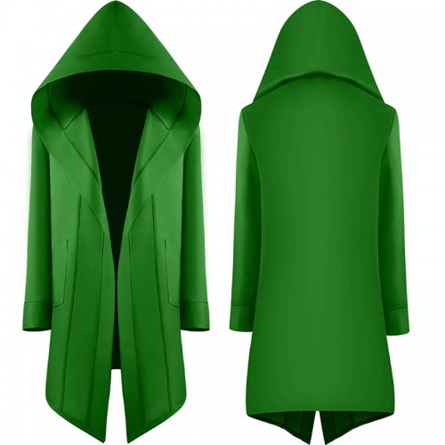 Historical Medieval Medium Long Cape Wizard Cloak Hoodie