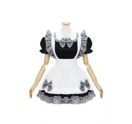 Princess Cosplay Lovely Lattice Maid Costume