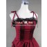 Southern Belle Civil War Ball Gown Prom Red Dress