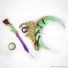 World of Warcraft Scythe of Elune Lunarcall Green Cosplay Props for Halloween