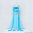 Frozen Cosplay Princess Elsa Costume Blue Dress