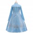 Frozen Cosplay Princess Elsa Costume Stand Collar Girl Dress for Children