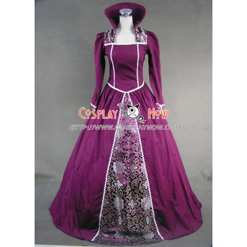 Victorian Lolita Renaissance Regal Queen Gothic Lolita Dress Purple