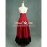 Victorian Lolita Edwardian Period Pleated Skirt Punk Lolita Dress Red