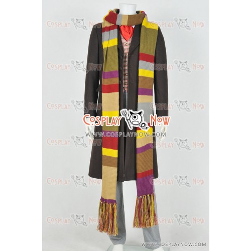 Doctor Who Fourth Dr Tom Baker Cosplay Costume