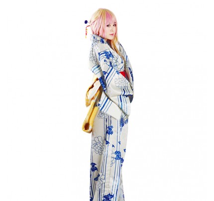 Macross Frontier Cosplay Sheryl Nome Costume Kimono 