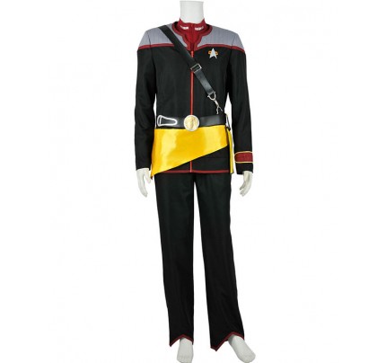 Star Trek Cosplay Mirror Male Yellow Skirt Costume