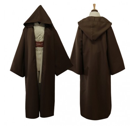 Star Wars Jedi Knight Cosplay Costume Brown Uniform 