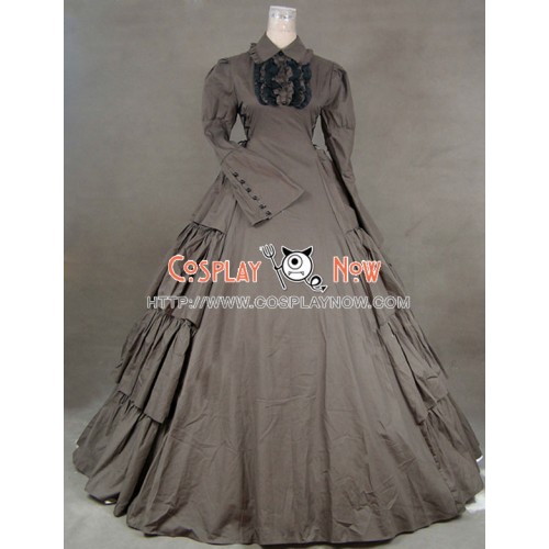 Victorian Gothic Lolita Cotton Dress Ball Gown Prom Cosplay Costume
