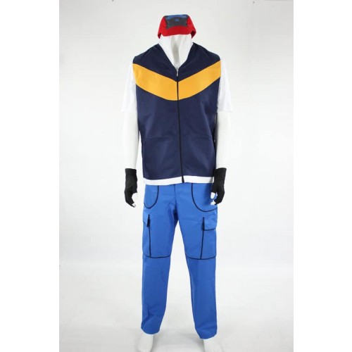 Pokemon Ash Ketchum Cosplay Costume