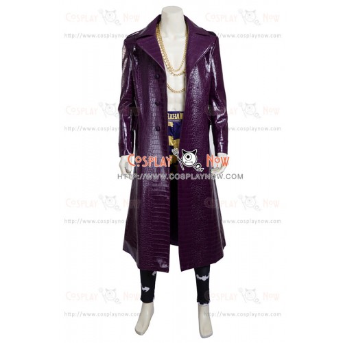 Suicide Squad Joker Batman Cosplay Costume Purple