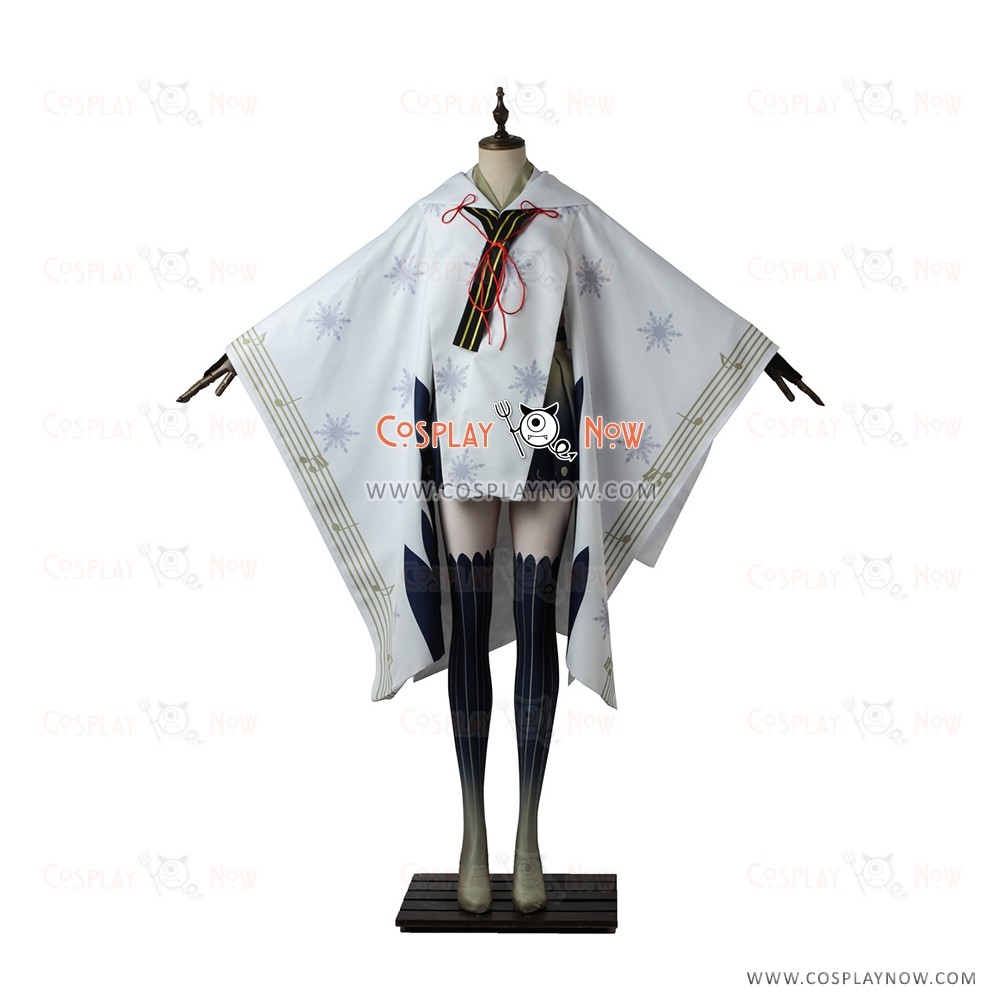 Vocaloid 2 Cosplay Snow Miku 2018 Costume Kimono Dress