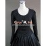 Civil War Victorian Brocaded Ball Gown Black Dress