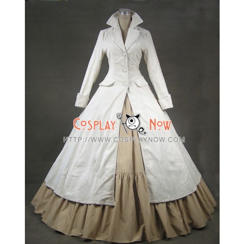 Renaissance Gothic Steampunk Coat Dress Ball Gown Cosplay