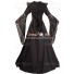 Carnival Renaissance Middle Ages Medieval Garment Robe Eloise Black Dress