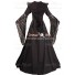 Carnival Renaissance Middle Ages Medieval Garment Robe Eloise Black Dress