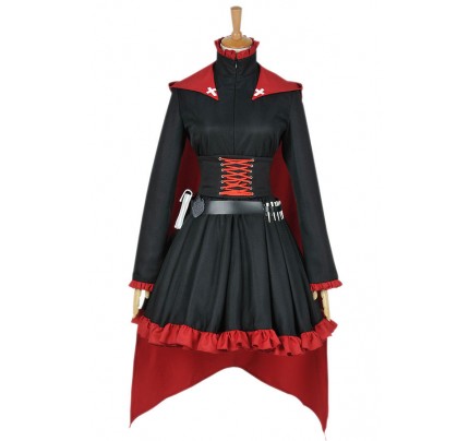 RWBY Cosplay Red Trailer Ruby Rose Costume 