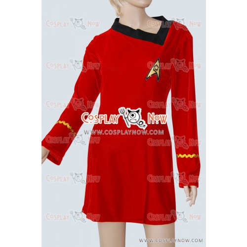 Star Trek Cosplay TOS Engineering Dress Skant Costume