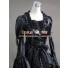 Civil War Gothic Lolita Satin Ball Gown Dress Black