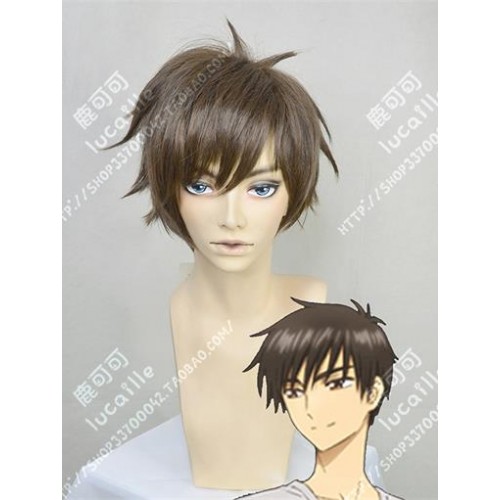 Card Captor KINOMOTO TOUYA Wig Cosplay Props