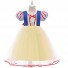 Snow White Cosplay Costume Puff Ball Skirt Princess Dress for Children