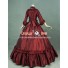 Victorian Lolita Bustle Period Reenactment Gothic Lolita Dress Burgundy