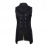 Historical Solid Color Fashion Steampunk Retro Uniform Tuxedo Coat