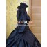 Victorian Gothic Lolita Brocade Black Dress Ball Gown Prom