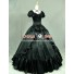 Victorian Southern Belle Ball Gown Reenactment Halloween Black Lolita Dress Costume