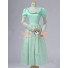 Lolita Cosplay Victorian Edwardian Ball Gown Reenactment Stage Green Dress Costume