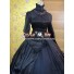 Victorian Gothic Lolita Brocade Black Dress Ball Gown Prom