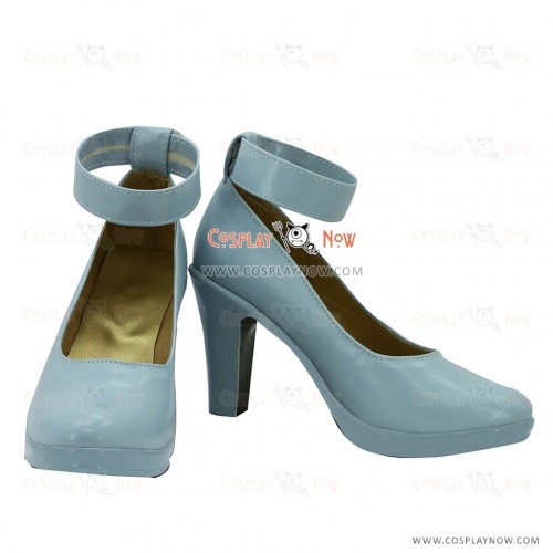 Love Live! 2 Blue Female Hight Heel Cosplay Shoes