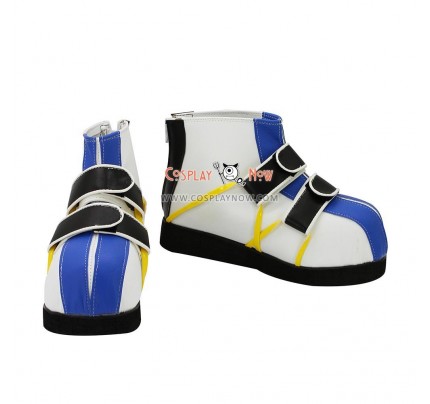 Kingdom Hearts 1 Riku Blue And White Cosplay Shoes