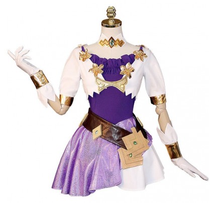 League Of Legends LOL The Starry-Eyed Songstress Seraphine Cosplay Costume