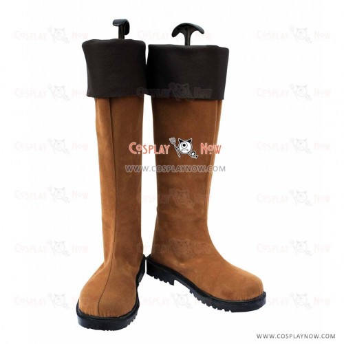 Hakuouki Cosplay Shoes Heisuke Toudou Leather Boots