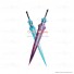 The Asterisk War Claudia Enfield Double Swords Cosplay Props