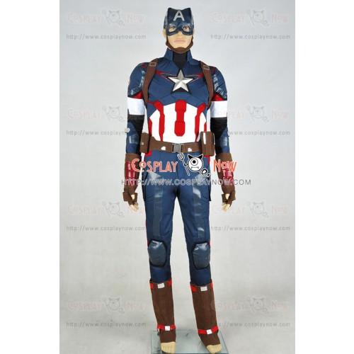 Avengers Age Of Ultron Steve Rogers Cosplay Costume Uniform