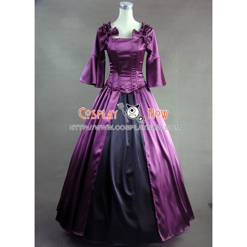 Colonial Lolita Ball Gown Prom Purple Wedding Dress