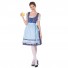 German Oktoberfest Cosplay Maid Costume Festival Stage Dress Blue