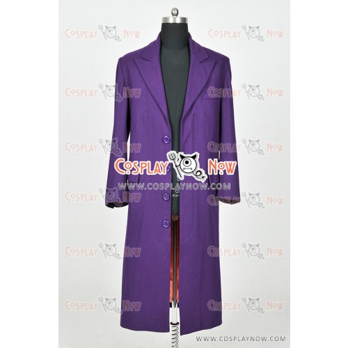 Batman Cosplay The Joker Costume Purple Trench Coat