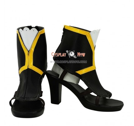 Unlight Euphoria Shalott Black & Yellow Cosplay Shoes