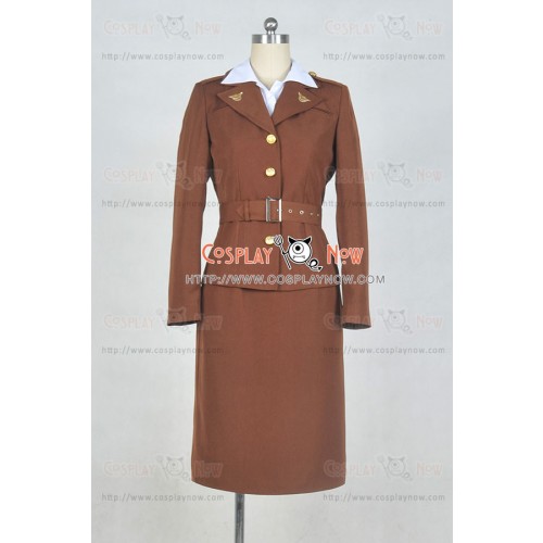 Peggy Carter From Captain America Cosplay Costume