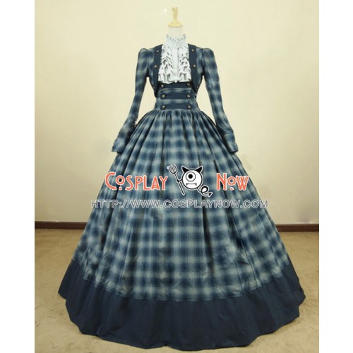 Victorian Civil War Formal Period Ball Gown Reenactment Stage Lolita Dress Costume